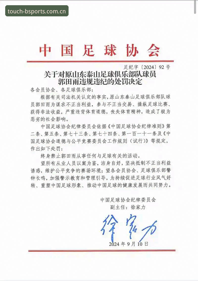 中国足协第三批禁足名单最新动态：65人受罚，多名俱乐部高管终身禁赛